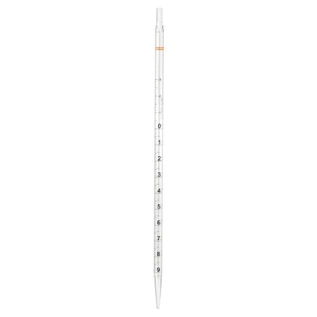 LAB SAFETY SUPPLY 11L802 10mL Pipet,Bulk Packed in Bags,PK500