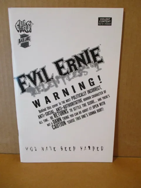 Evil Ernie Relentless 1 SUPER PREMIUM VARIANT NM+ 9.6 Chaos Black Label 500 MADE