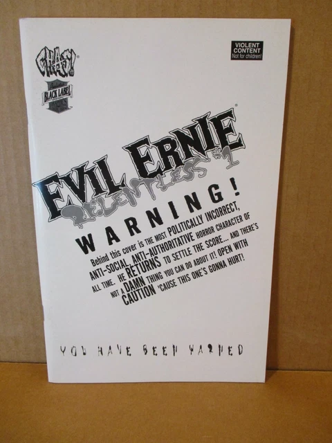 Evil Ernie Relentless 1 SUPER PREMIUM VARIANT NM+ 9.6 Chaos Black Label 500 MADE