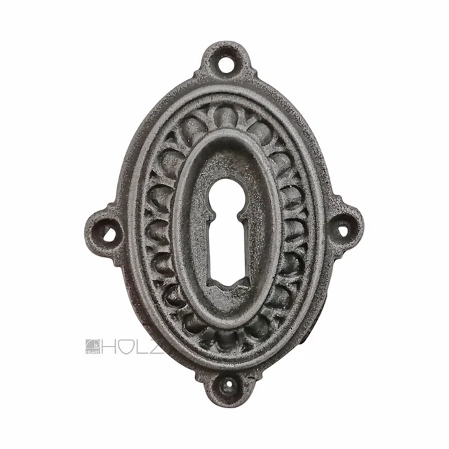 Adonai Hardware Amana Tür-Grill – Schwarz Pulverbeschichtet, Gusseisen, 164x164x38 Mm