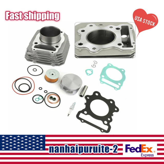 74mm Bore Cylinder Piston Gasket Kit For 88-00 Honda TRX 300 Fourtrax FW 4x4 2x4