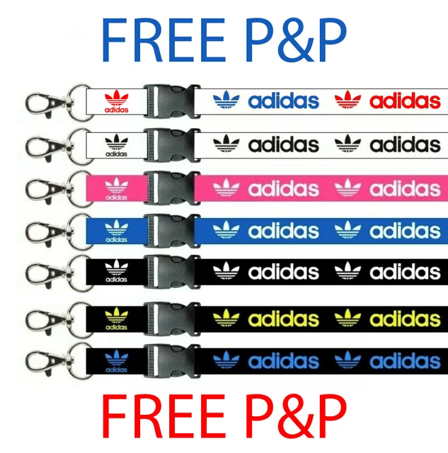 ADIDAS Lanyard Over-Neck ID Card OR Key Holder Strap - Free UK P&P