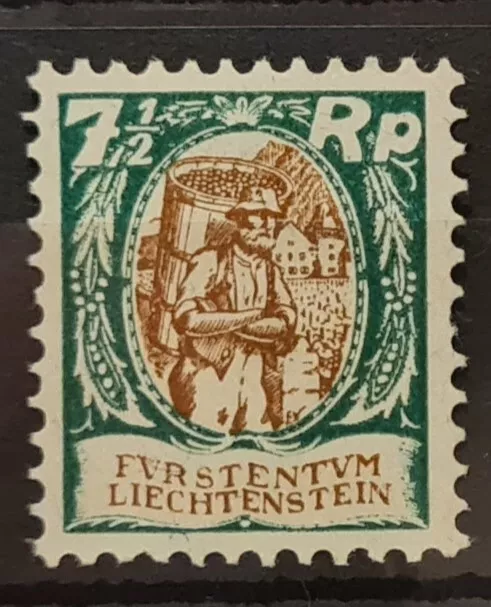 Liechtenstein 1924 sg69 Vine Dresser Mounted Mint As Picture. (B5)