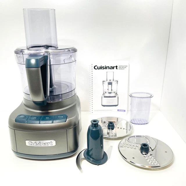 CUISINART ELEMENTAL 8CUP Food Processor with Attachments and Manual