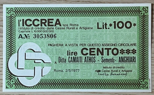Miniassegni Banca Iccrea (670)