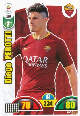 255 ALESSANDRO FLORENZI PANINI ADRENALYN XL CALCIATORI 2019-2020 CARD N ROMA 