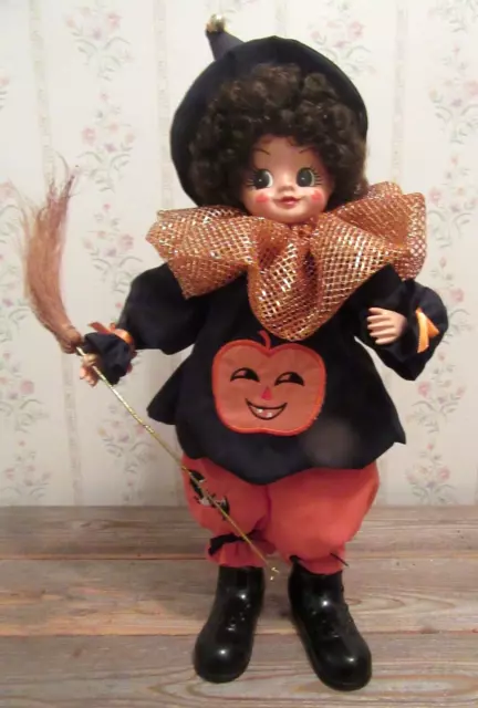 Vintage Brinns October Calendar Halloween Clown Doll, 1986