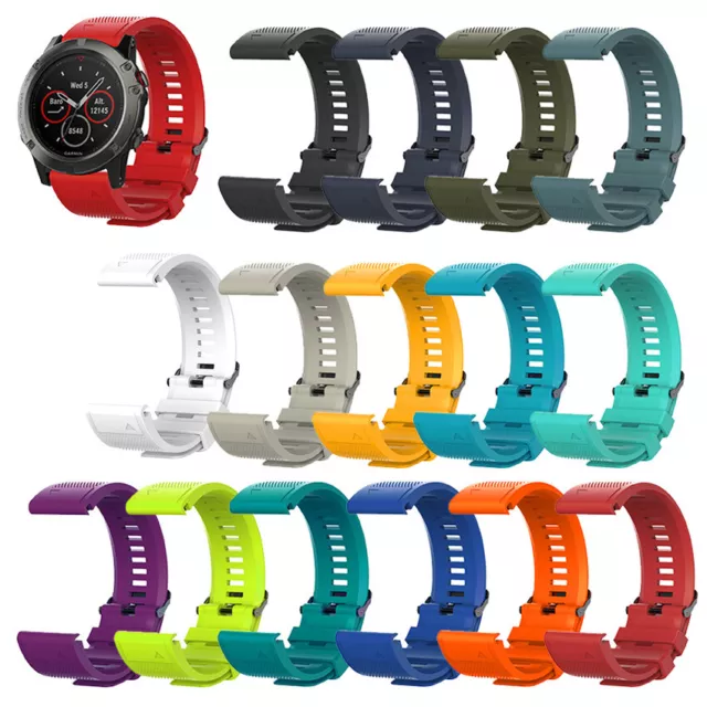 Band Strap Sport For Garmin Fenix 3 5 5S 5X Plus 6X 7 7X Silicone Wrist Bracelet