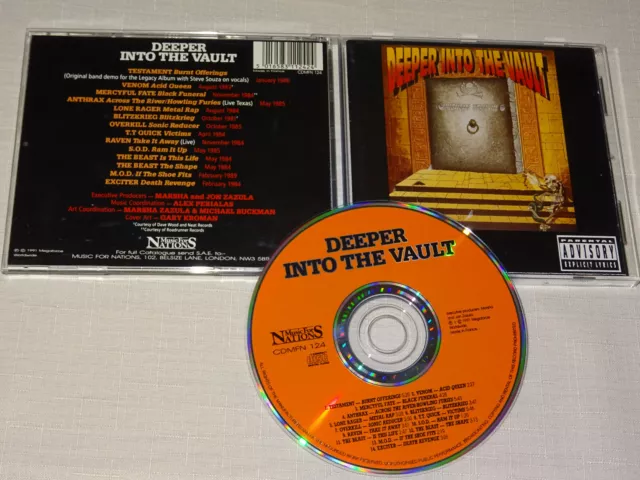 Deeper Into The Vault - V.a. / Music-For-Nation France-Megaforce-Cd 1991