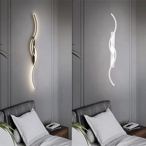 Applique led da parete a onda 60 cm 3 luci lampada con telecomando dimmerabile | Leroy Merlin