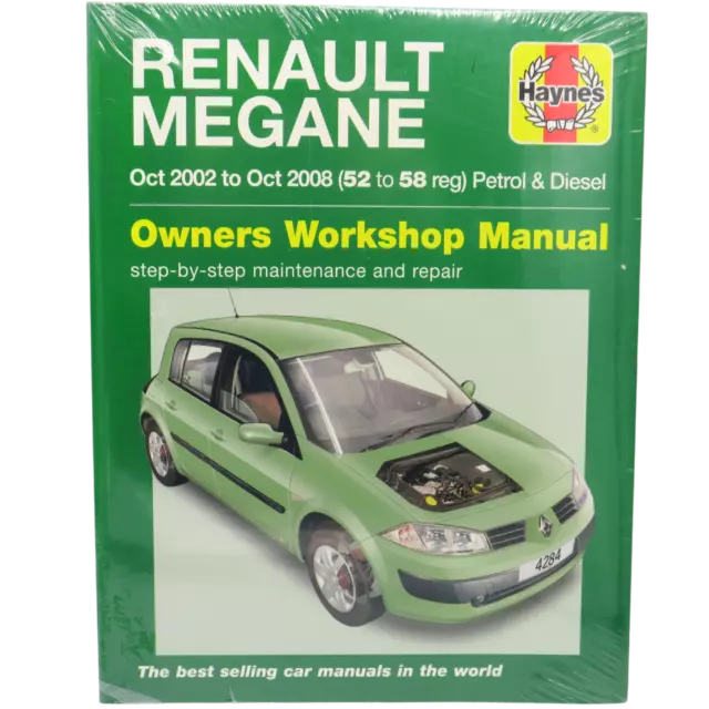 Haynes Manual Renault Megane 2002-2014 Petrol & Diesel Paperback. Ref:H