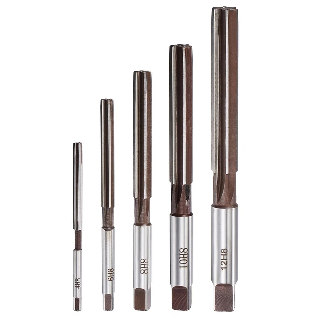 Hand Reamers Set 4mm 6mm 8mm 10mm 12mm H8 Accuracy Alloy Tool Steel 6 ...