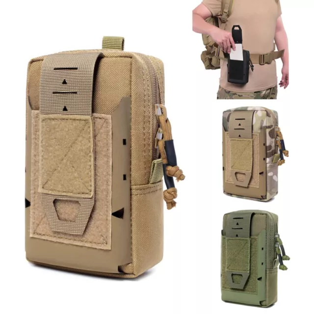 Tactical Molle EDC Pouch Waist Belt Bag Phone Pocket Fanny Pack Camping Travel