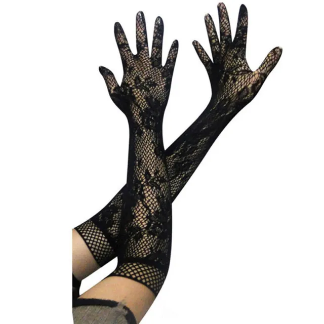 Sexy Handschuhe Netzhandschuhe Lange Glatte Lustige Handschuhe ┛ 3