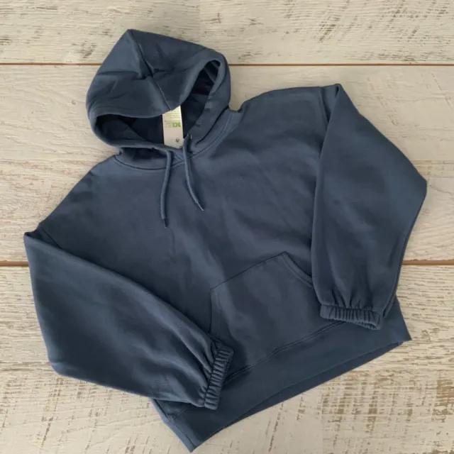 Kids Boys Hoodie Sweater Size 10 blue Pullover Jumper front pocket - BNWT