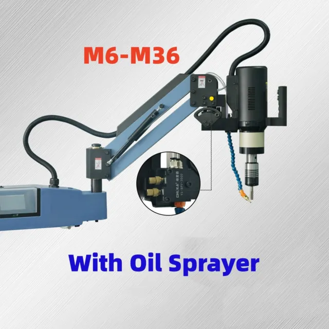 SFX Electric Tapping Machine M36R Universal M6-M30 Threading Machine Oil Spray