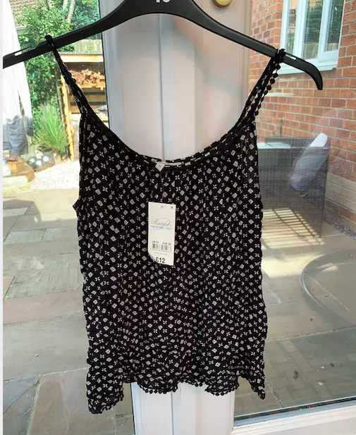 Black/white ladies top size 10 (Peacocks) BNWT