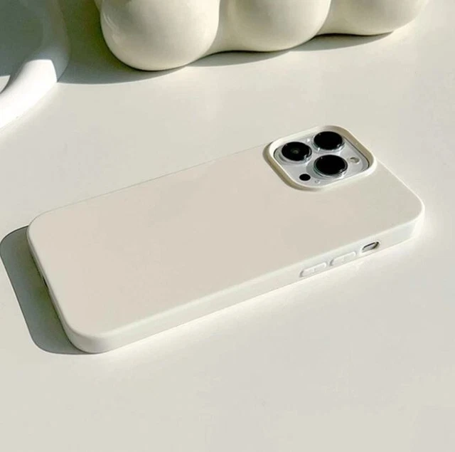 New Iphone 13 Pro Max Solid Phone Case Protection Cover Phone Grip Beige