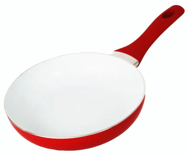 Buckingham Premium Induction Frying Pan with Ceramic Non-Stick coating, Red