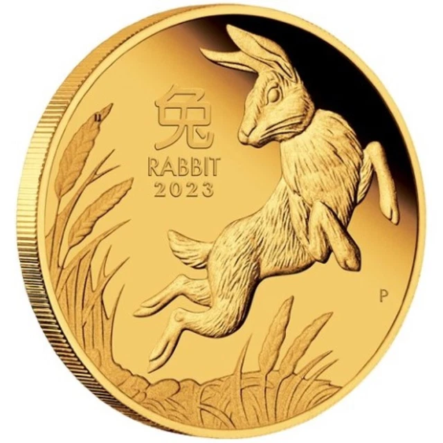 2023 PERTH MINT Year of the Rabbit 1/4oz Gold Proof Coin 817.19