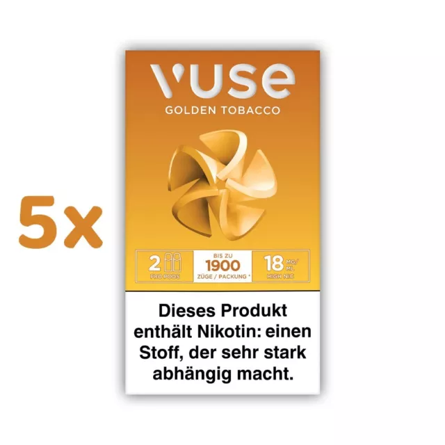 Vuse PRO Pods Golden Tobacco 5x 18mg/ml Nikotin à 2 Pods