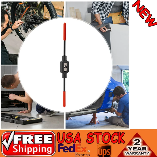 Compact Tap Reamer Tapping Wrench Hand Tool w/Plastic Dipped Handle 53cm/20.87in