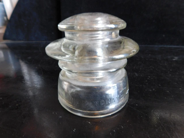 Vintage Hemingray 53 Clear Glass Insulator