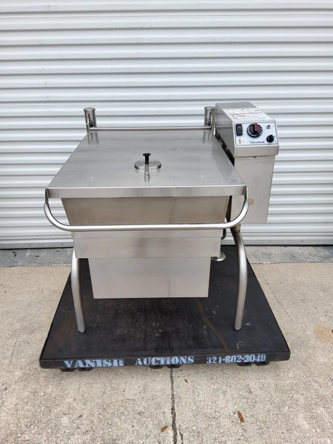 2017 Cleveland 30 Gallon Natural Gas Power Tilt Skillet Braising Pan Sgl-30-T1