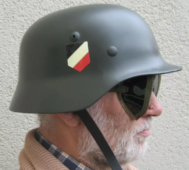 Stahlhelm Wehrmacht Gr.56- 60 2.Weltkrieg Kradfahrer Landser  M35 M36 M37 M40