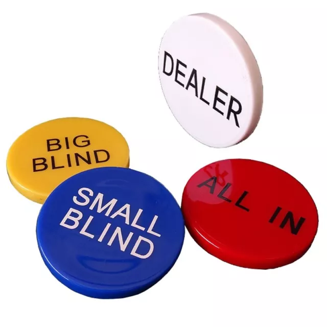 Texas Hold'em Buttons Small Blind + Big Blind + Dealer + All In Buttons