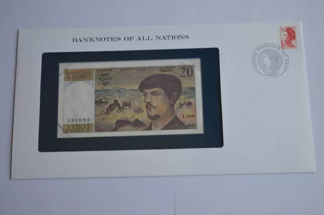 1980 France 20 Francs T006 Uncirculated Note  Banknotes all Nations