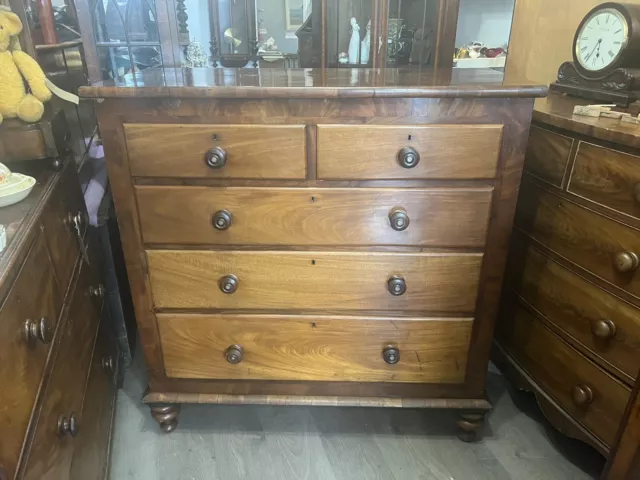 Very Large Regency Mahogany Chest Of Drawers