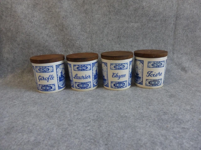 4 pots à épices boch fréres,keralux