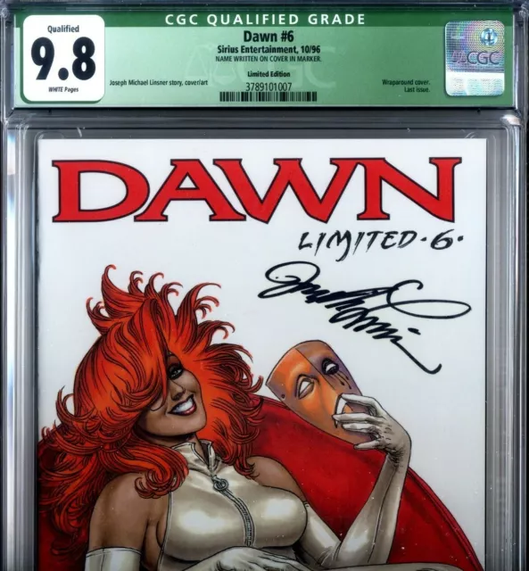 PRIMO:  DAWN #6 LIMITED signed LINSNER NM/MT 9.8 HIGHEST CGC CENSUS Cry For CFD