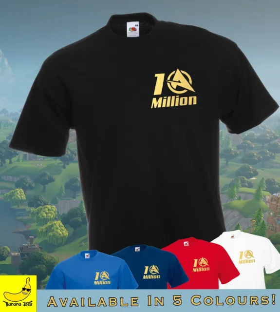 Ali-A 10 MILLION T-shirt Gamer Fortnite Vlogger Youtube Gaming Victory Icon Tee