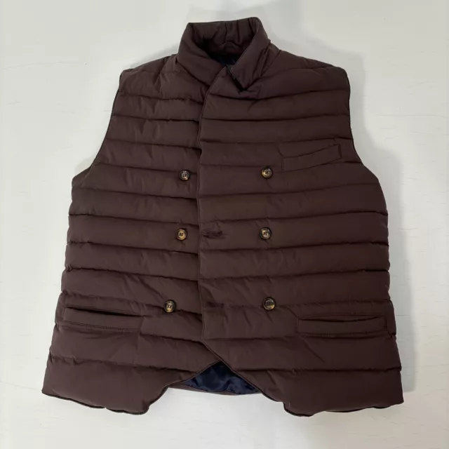 Eleventy Milano Quilted Vest - Brown - Medium