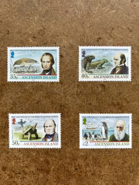 Ascension Island 2009, Charles Darwin 200th Birth Centenary, SG1056-1059, MNH