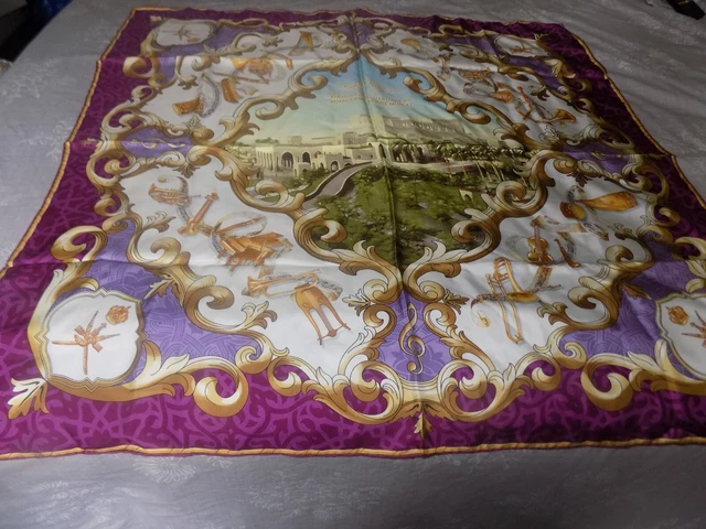 Sciarpa Di Seta William & Son London ""Royal Opera House Moscato"" Famiglia Asprey