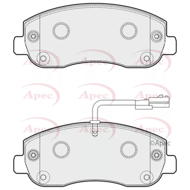 For Renault Master MK4 2.3 dCi Genuine Apec Front Brake Disc Pads Set