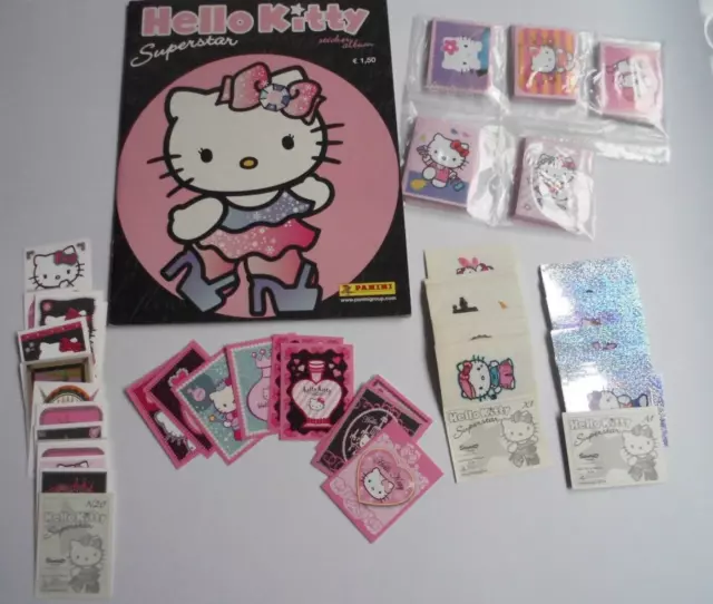 Hello Kitty Superstar (2009) ,Stickeralbum + kompletter Satz 1-150 ,Panini lesen