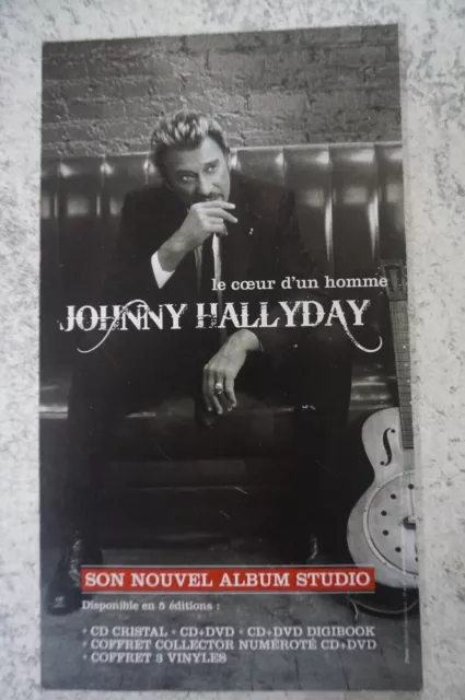 Johnny Hallyday Le Coeur D'Un Homme Livret Promotionnel Neuf