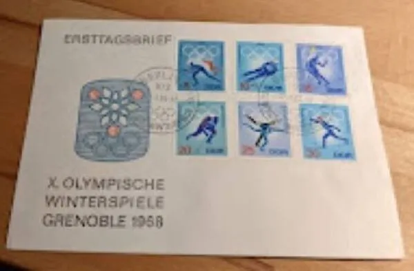 DDR FDC MiNr.  1335 - 1340 Olympische Winterspiele, Grenoble 1968