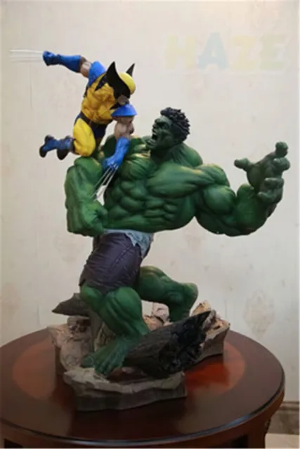 The Avengers Hulk Vs Wolverine Action Figure Statue 31cm Maquette Statue