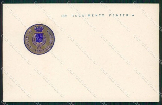 MILITARI 80 REGGIMENTO Fanteria Brigata Roma cartolina MT8890 EUR 7,50