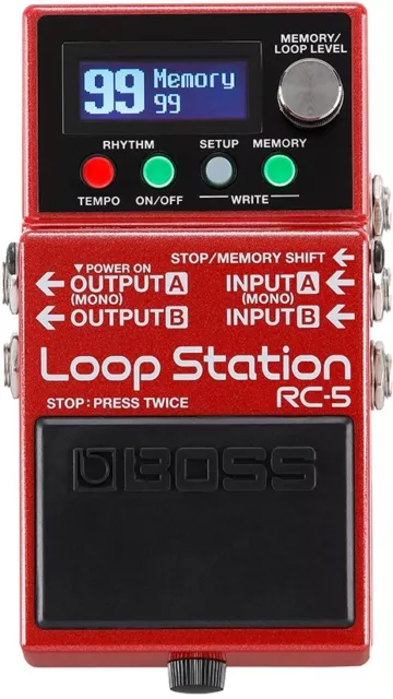 Boss RC-5 Loop Station Effektpedal für E-Gitarre und E-Bass Looper - Neu