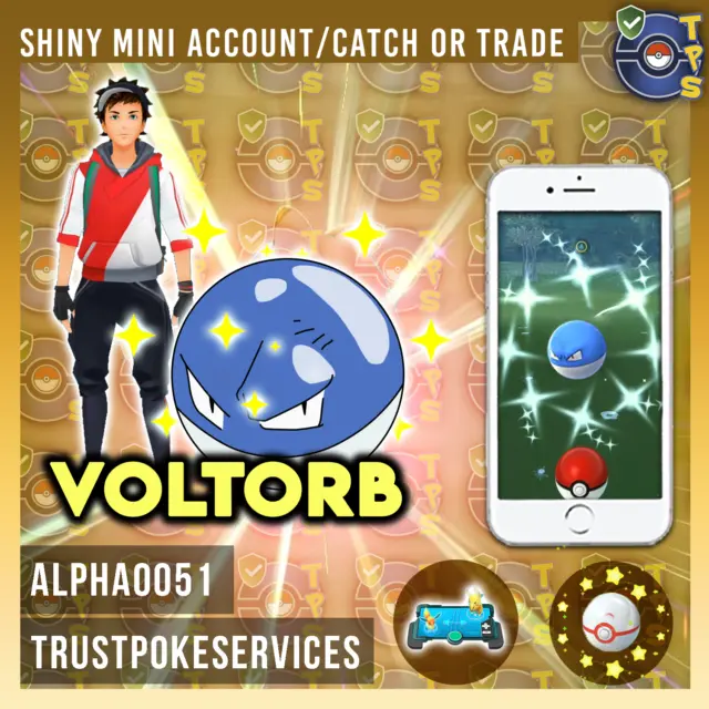 Pokemon Shiny voltorb Registered Only Trade Go