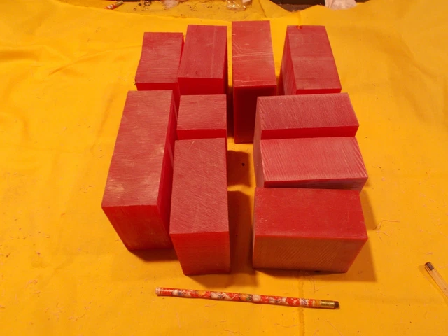 BOX LOT of RED TOOLING BOARD pattern tool die mold plastic prototype modeling