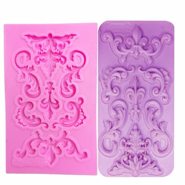 Lace Flower Vine Pattern Silicone Mold Mat Epoxy Resin Crafts DIY Making Moulds