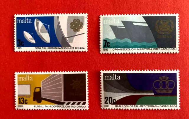 Malta - 1983 Anniversaries and Events. Set of four stamps.  MNH. Lot 1.