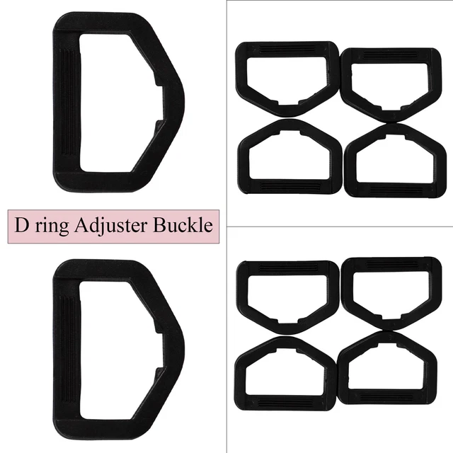 Lot De 10 Attaches Rapides à Levier Noir – Pour Sangle De 6mm, Boucle De Sac